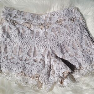 Sweet Journey Shorts- White Cream
